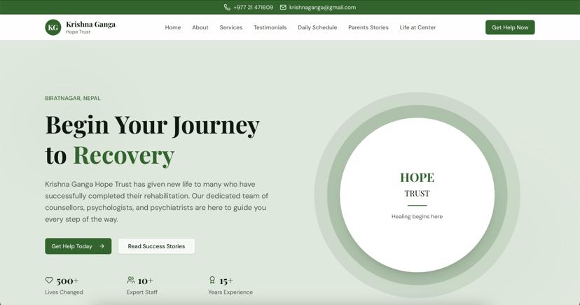 Krishna Ganga HOPE TRUST.